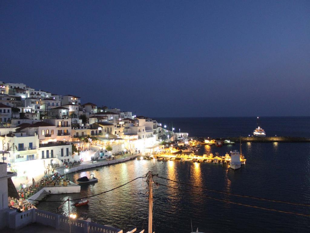 Aegean Sea View Villa Batsi Exteriör bild