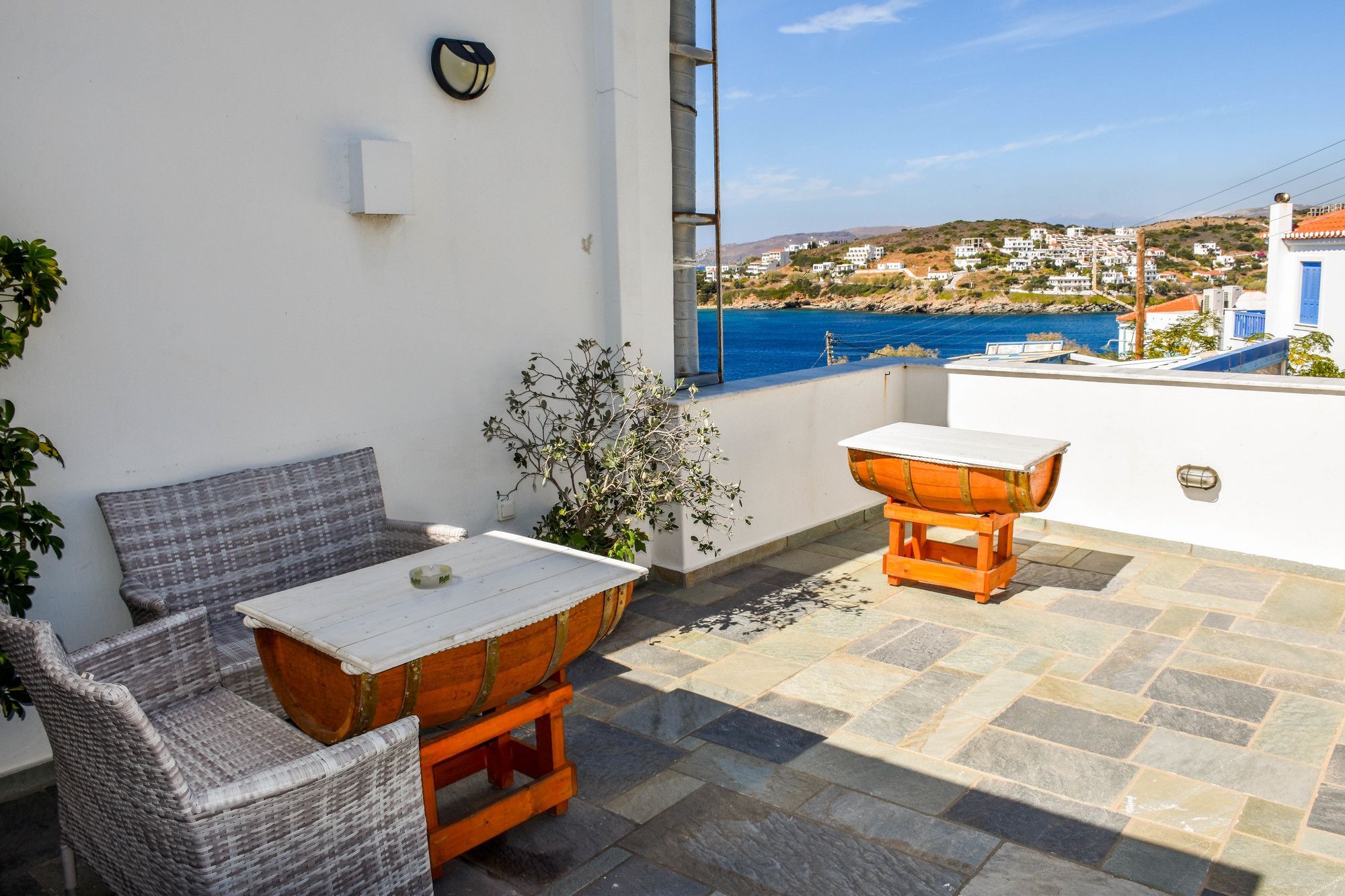 Aegean Sea View Villa Batsi Exteriör bild